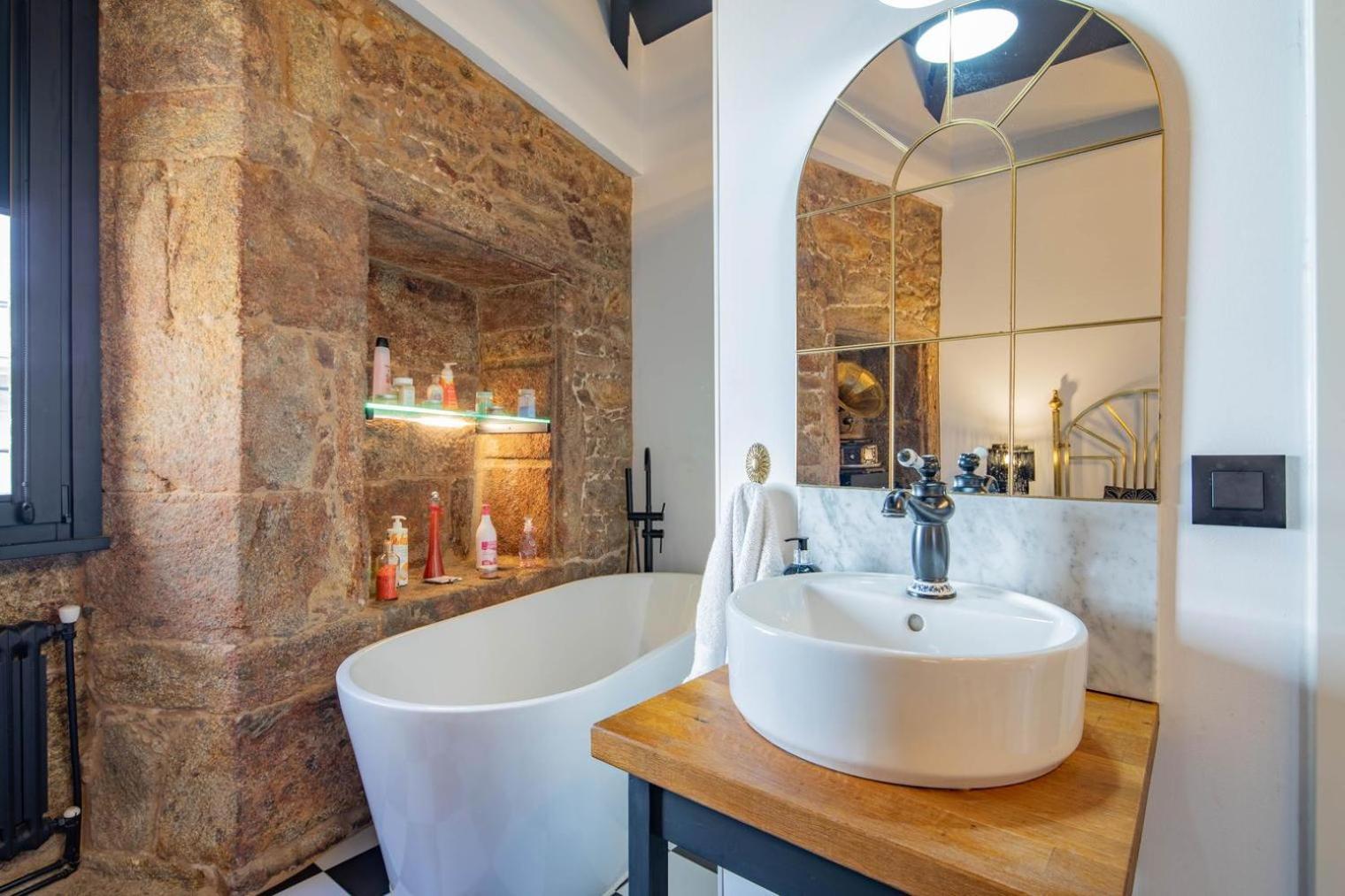 La Suite Años 20 Bañera y chimenea de leña Corcubión Exterior foto